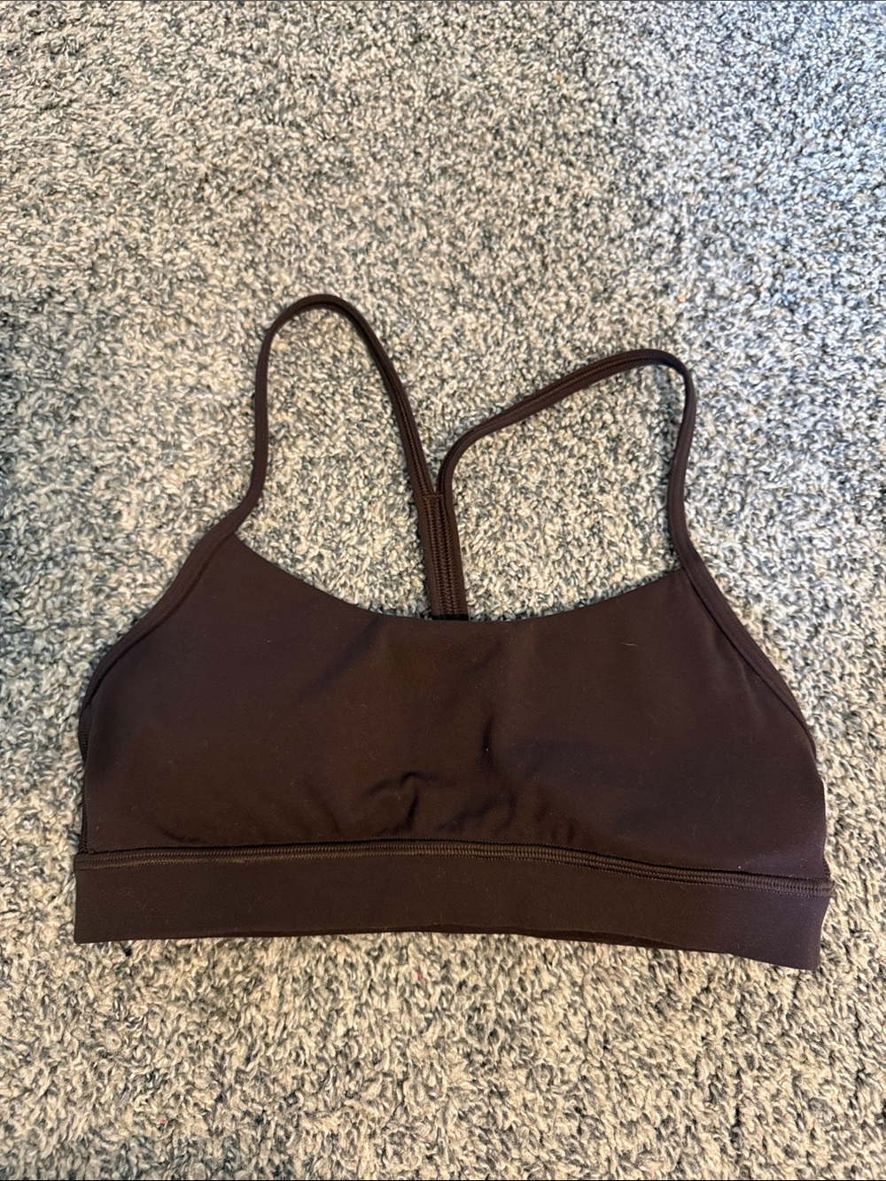 Women’s Brown Lululemon Athletica Flow Y Bra Nulu